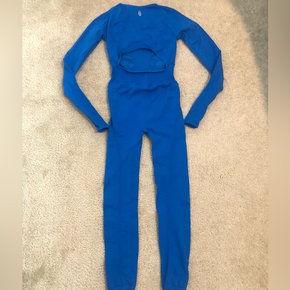 Free People Good Karma Long Sleeve Onesie In Cote Azur. NWOT! Sz XS/S - Picture 7 of 9